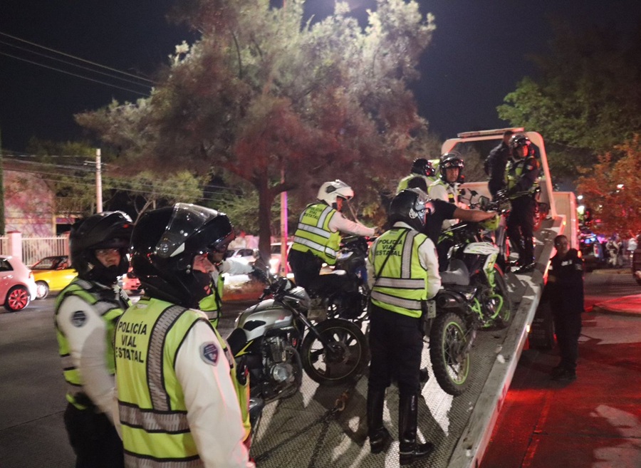 retira motocicletas policía vial