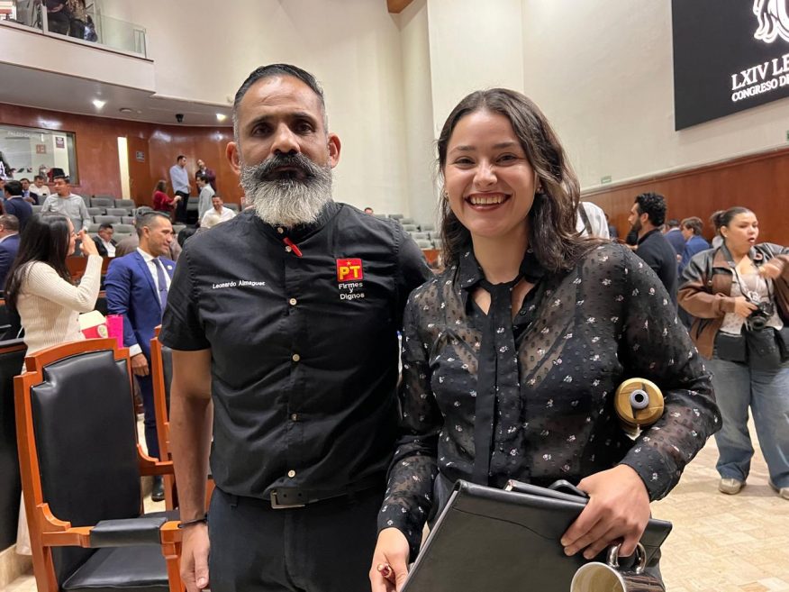 leonardo almaguer y tonantzin cárdenas, diputados de PT y Futuro