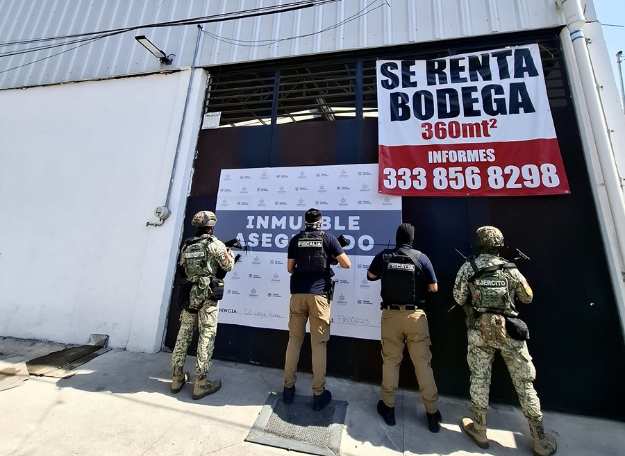 aseguran bodega en tlaquepaque