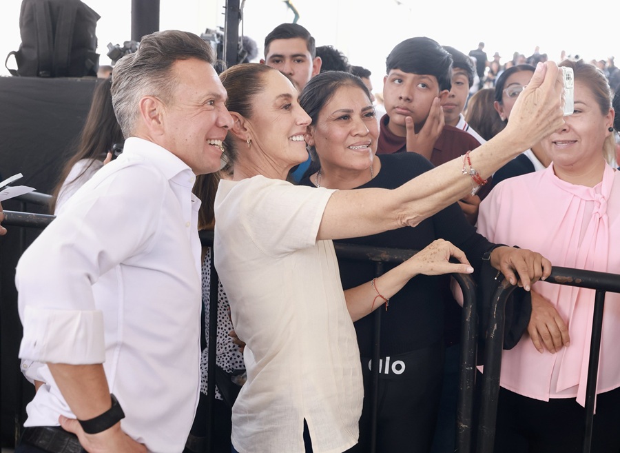Claudia Sheinbaum, Presidenta de México, y Pablo Lemus, Gobernador de Jalisco.