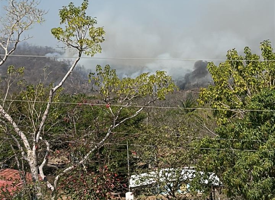 incendio forestal en cabo corriente