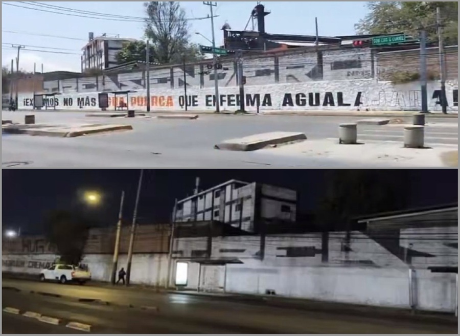 Pinta de barda en Miravalle