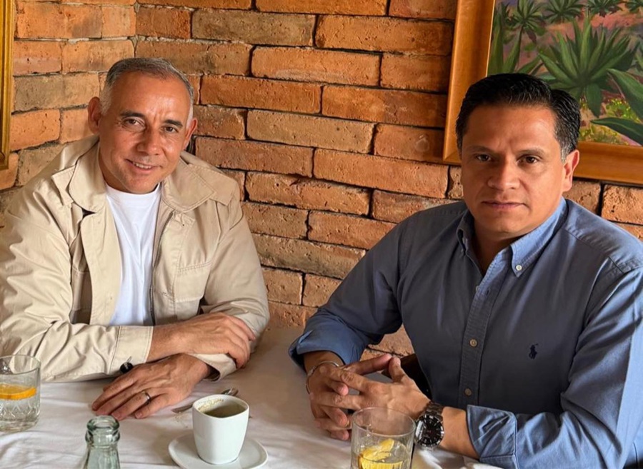 Alberto Esquer, jefe de gabinete del Gobierno de Jalisco, y Juan Pablo Colín, dirigente del PAN