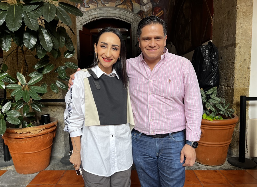 claudia murguía, diputada del pan, y juan pablo colín, dirigente del PAN Jalisco