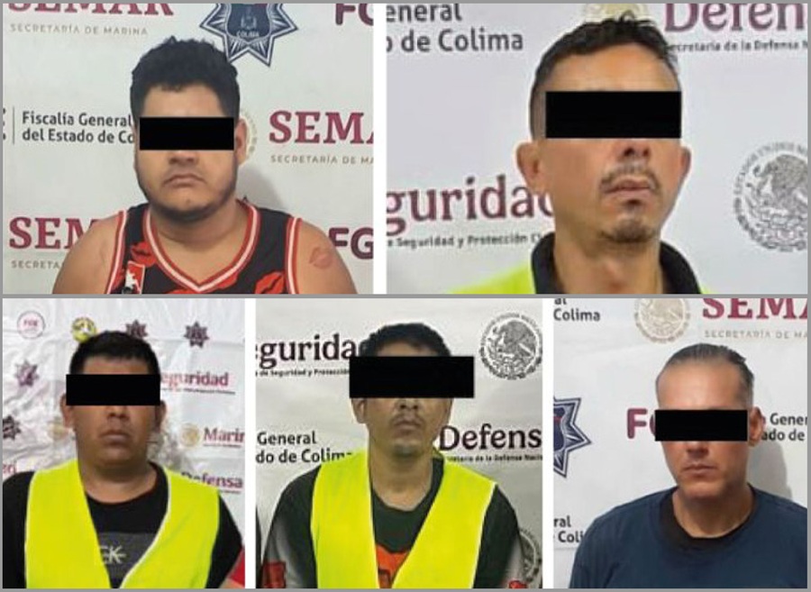 detenidos del CJNG en colima
