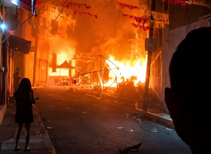 explosión en fiestas patronales de amatitán