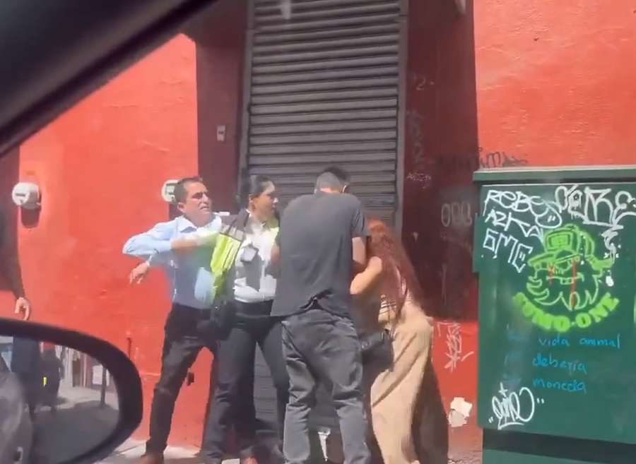 agreden a policia vial en guadalajara
