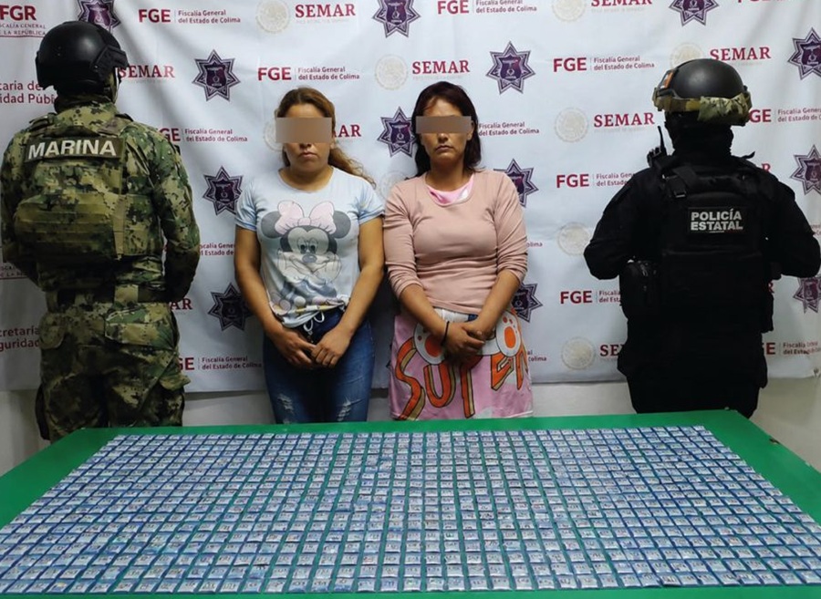 Caen en Colima 2 mujeres de Jalisco y Michoacán con droga