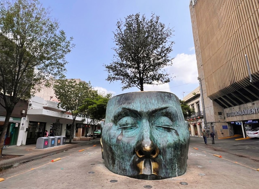 escultura árbol adentro en Guadalajara