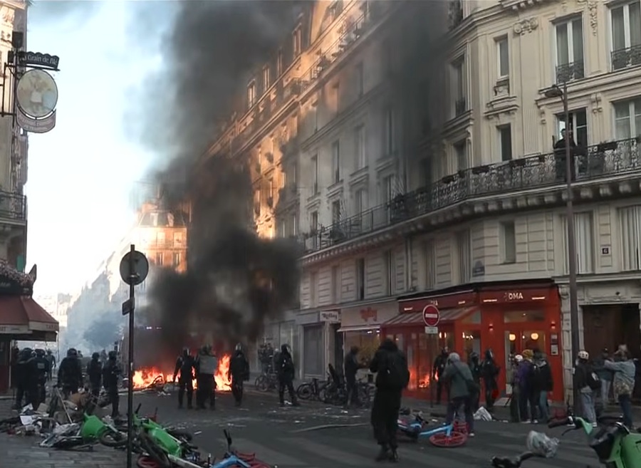 protesta parís francia